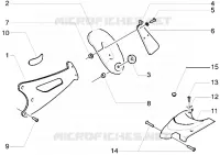 Staffa paraspruzzi-Coperchio carburatore
