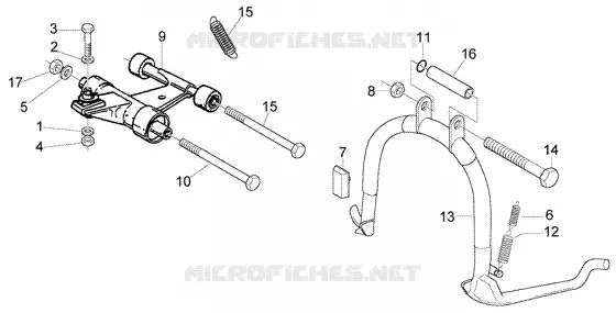 Central stand-swinging arm