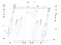 Componenti della forcella (Escorts)