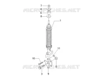Rear suspension - Shock absorber/s