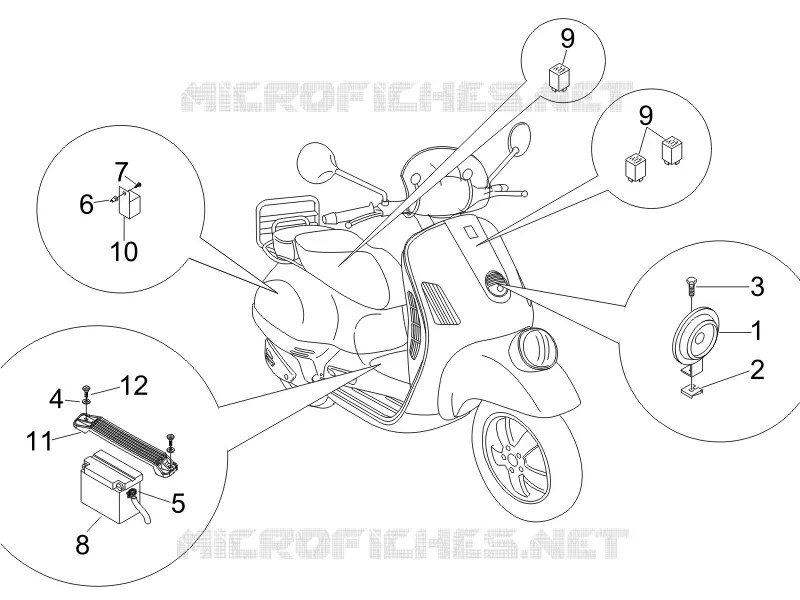 Teleruttori - Batteria - Claxon
