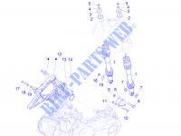 Sospensione posteriore   Ammortizzatore/i per VESPA GTS Super ie 4T 3V 2014