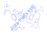 Fanaleria anteriore   Indicatori di direzione per VESPA LX 4T-2V 25Km/h 2012