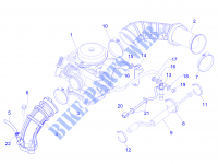 Carburatore completo   Raccordo di ammissione per VESPA Primavera 4T-4V 2015