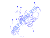 Carburatore completo   Raccordo di ammissione per PIAGGIO Beverly Tourer E3 2010