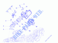 Corpo farfallato   Iniettore   Raccordo di ammissione per PIAGGIO Liberty 4T 3V ie LEM 2014