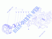 Gruppo cilindro pistone spinotto per PIAGGIO Liberty iGet 4T 3V E4 2018