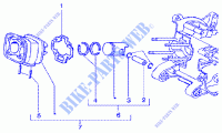 Cylinder piston wrist pin, assy per GILERA Runner 125 FX 2T 1999