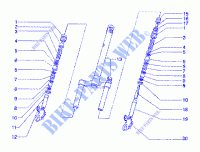 Front fork component parts (model 97 98 99) per GILERA Runner 125 FX 2T 2000