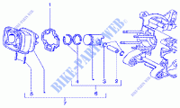 Cylinder piston wrist pin, assy per GILERA Runner 180 FXR 2T 2001