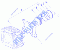 Gruppo cilindro pistone spinotto per VESPA LX 125 Other year