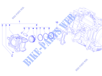 Gruppo cilindro pistone spinotto per PIAGGIO Medley 150 4T ie ABS Euro 4 2020