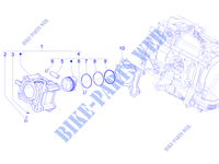 Gruppo cilindro pistone spinotto per PIAGGIO Medley 4T ie ABS 2018