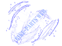 Coperture laterali   Spoiler per PIAGGIO Medley 4T ie ABS 2016