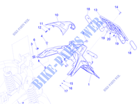 Coperture posteriori   Paraspruzzi per PIAGGIO Medley 125 4T ie Euro 4 ABS 2020