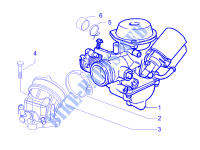 Carburatore completo   Raccordo di ammissione per PIAGGIO Carnaby 4T E3 2009
