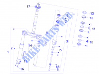 Forcella/tubo sterzo   Gruppo ralle per PIAGGIO Fly 4T 2V 25-30Km/h 2015