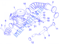 Carburatore completo   Raccordo di ammissione per PIAGGIO Fly 4T 4V 2011