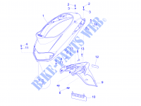 Coperture posteriori   Paraspruzzi per PIAGGIO Liberty 4T 3V ie E3 2014