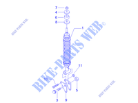 Rear suspension   Shock absorber/s per PIAGGIO Liberty 4T PTT E3 (A) 2007