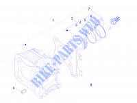 Gruppo cilindro pistone spinotto per PIAGGIO Liberty 4T PTT (B-NL) 2015