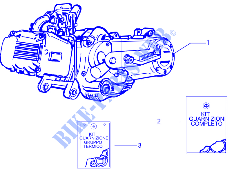 Motore completo per PIAGGIO Liberty 4T PTT (B-NL) 2014
