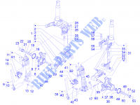Componenti della forcella (Mingxing) per PIAGGIO MP3 ie LT - Sport 2014
