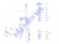 Forcella/tubo sterzo   Gruppo ralle per PIAGGIO X10 4T 4V I.E. E3 2015