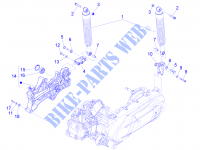 Sospensione posteriore   Ammortizzatore/i per PIAGGIO X10 4T 4V I.E. E3 2014
