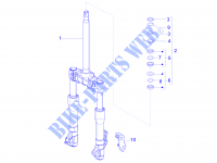 Forcella/tubo sterzo   Gruppo ralle per PIAGGIO X Evo Euro 3 2015