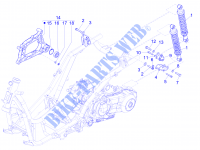 Sospensione posteriore   Ammortizzatore/i per PIAGGIO X Evo Euro 3 2015