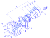 Gruppo cilindro pistone spinotto per PIAGGIO X Evo Euro 3 2014